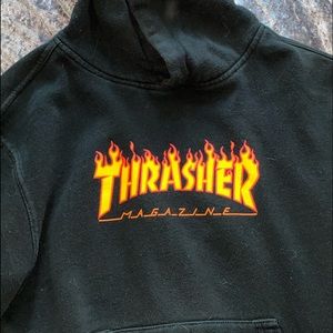 black thrasher hoodie
